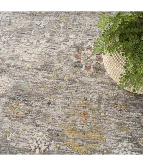 Nourison Home Antique Fusion Grey ANF05 5ft.3in. x 7ft.10in. Rect. Rug
