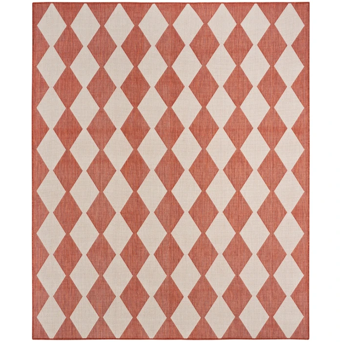 Nourison Positano Terracotta POS04 5 ft. X 7 ft. Rect. Rug