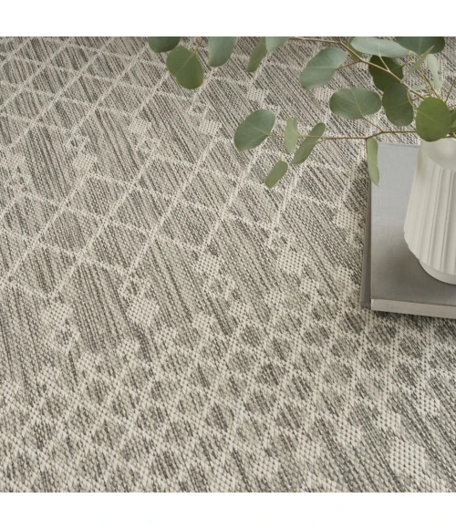 Nourison Positano Light Grey POS02 12ft. Square Rug