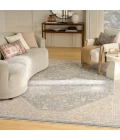 Nourison Retreat Ivory Blue RET03 8 ft. X 10 ft. Rect. Rug