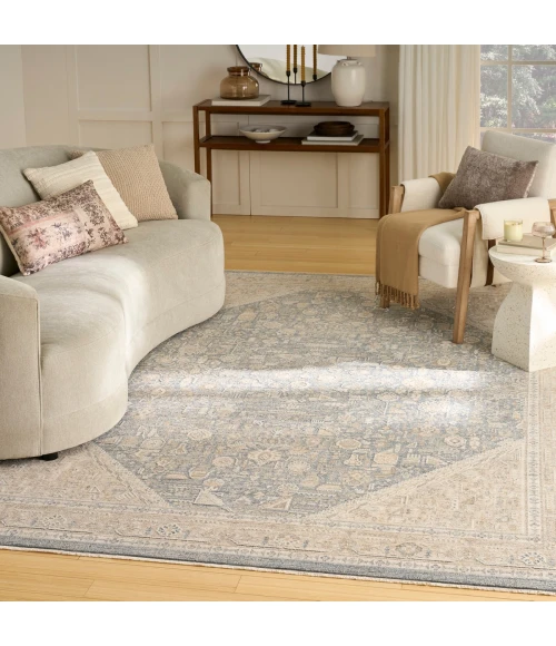Nourison Retreat Ivory Blue RET03 8 ft. X 10 ft. Rect. Rug