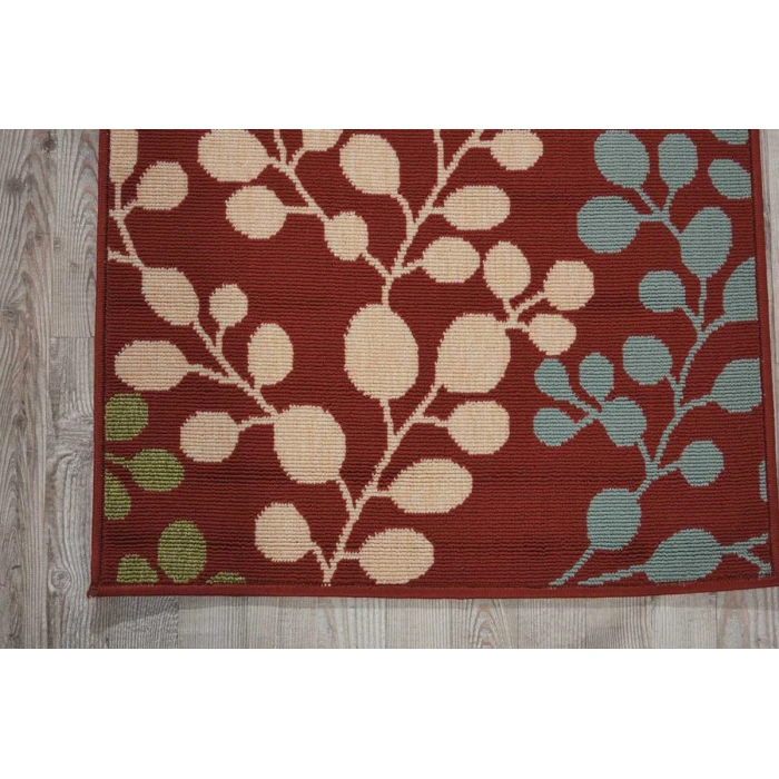Nourison Caribbean Area Rug CRB01 Rust