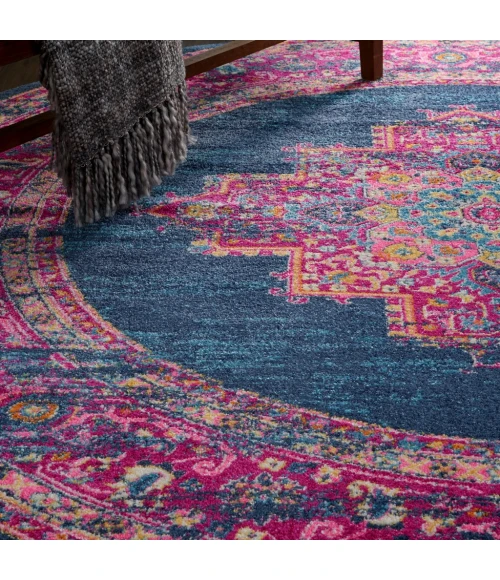 Nourison Passion Round Area Rug PSN03-Blue