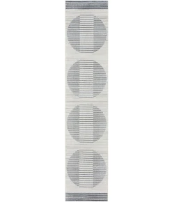 Nourison Home Astra Machine Washable ASW05 Ivory Blue 2 ft. 2 in. X 12 ft. Area Rug