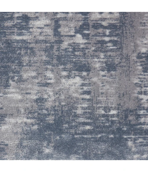 Nourison Rustic Textures Area Rug RUS05 Grey 5'3" Round