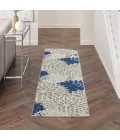 Nourison Aloha Runner Area Rug ALH05-Ivory/Navy