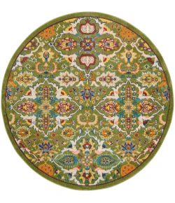 Nourison Home Allur ALR03 Sage Ivory 5 ft. 3 in. Round Area Rug