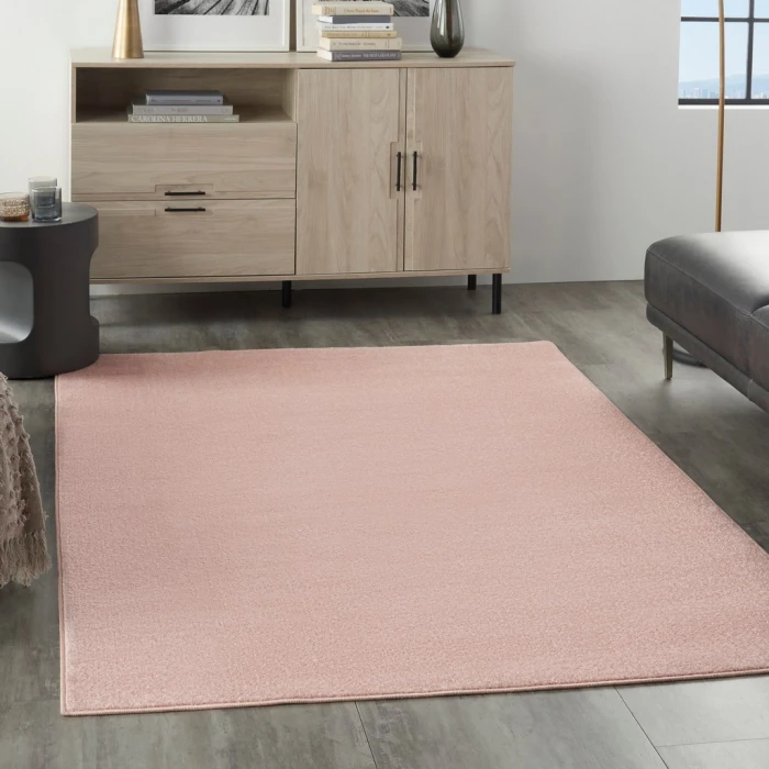 Nourison Essentials Pink Area Rug NRE01-Pink