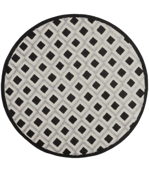 Nourison Aloha Area Rug ALH26-Black White
