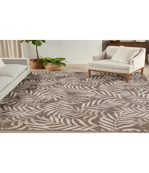 Nourison Garden Oasis Mocha GOA01 8 ft. X 10 ft. Rectangle Rug