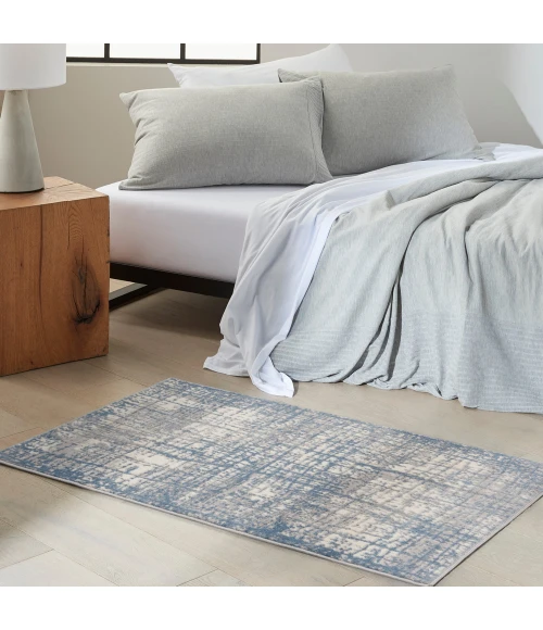 Calvin Klein Rush Area Rug CK950 Ivory Blue