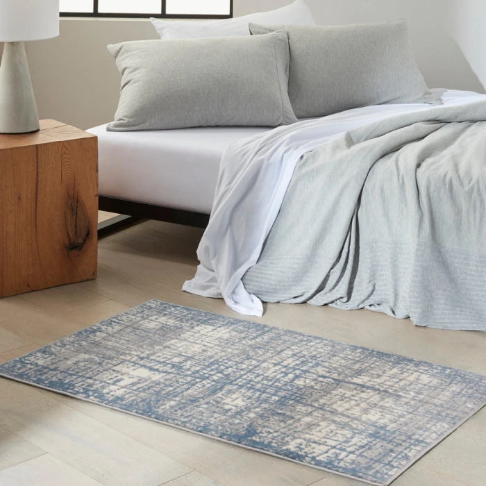 Calvin Klein Rush Area Rug CK950 Ivory Blue