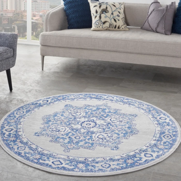 Nourison Whimsicle Area Rug WHS03-Grey Blue