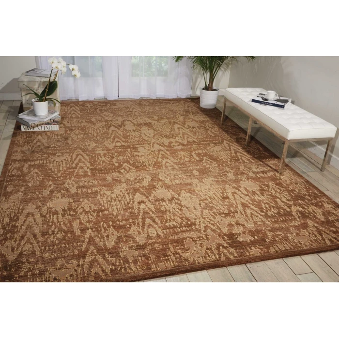 Nourison Silken Allure Area Rug SLK17-Chocolate