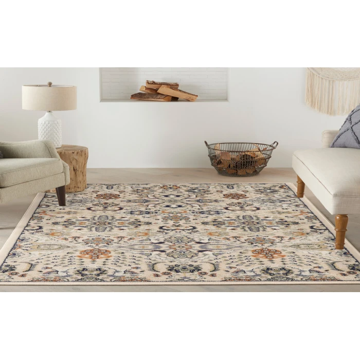 Nourison Allur Beige ALR03 4 ft. X 6 ft. Rectangle Rug
