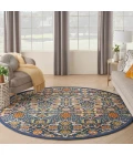 Nourison Allur Area Rug ALR03 Navy Multicolor