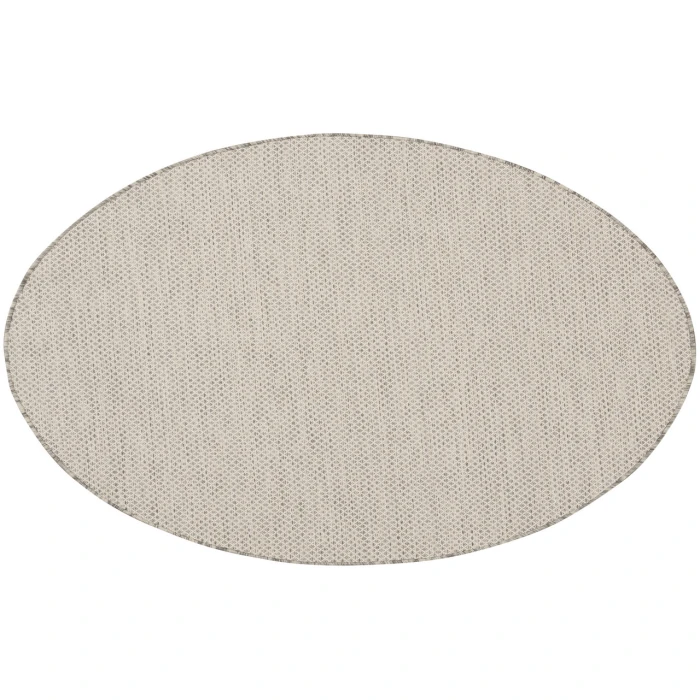 Nourison Courtyard Ivory/Silver COU01 4 ft. Round Rug