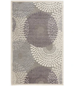 Nourison Home Graphic Illusions GIL04 Grey 3 ft. 6 in. X 5 ft. 6 in. Area Rug