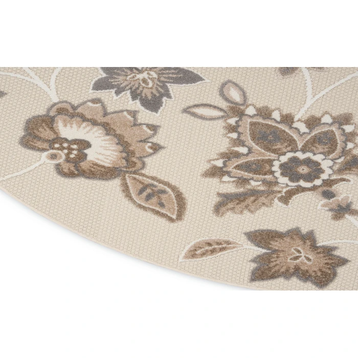 Nourison Aloha Beige ALH31 7’10” Round Rug