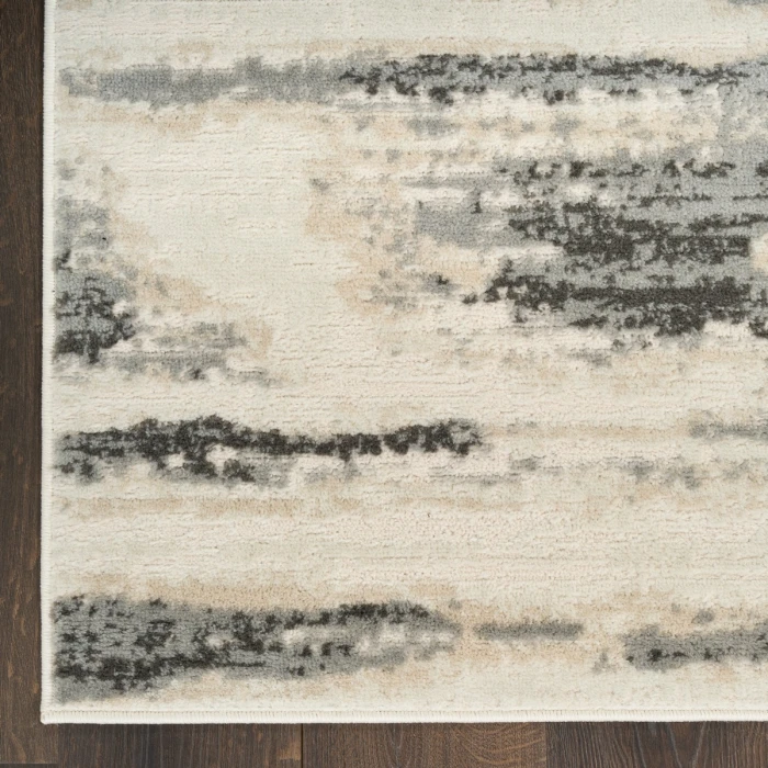 Nourison Serenity Home Grey Multicolor SRH12 3 ft. 11 in. X 5 ft. 11 in. Rect. Rug