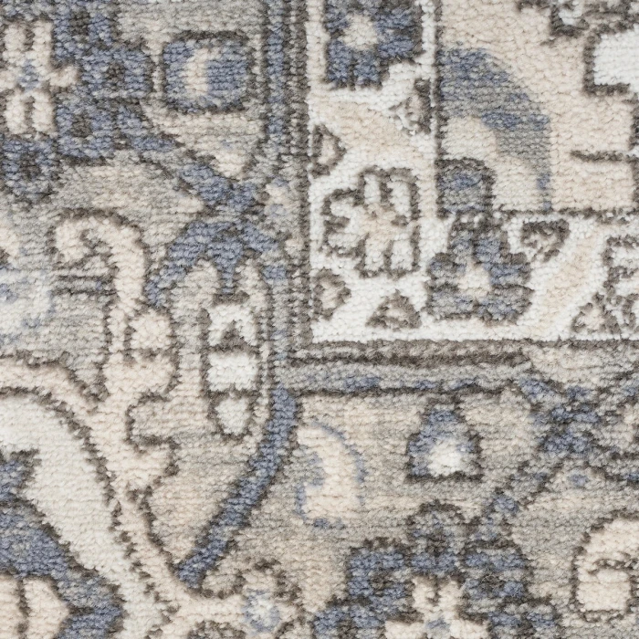 Nourison Quarry Ivory Blue QUA05 6 ft. X 9 ft. Rect. Rug