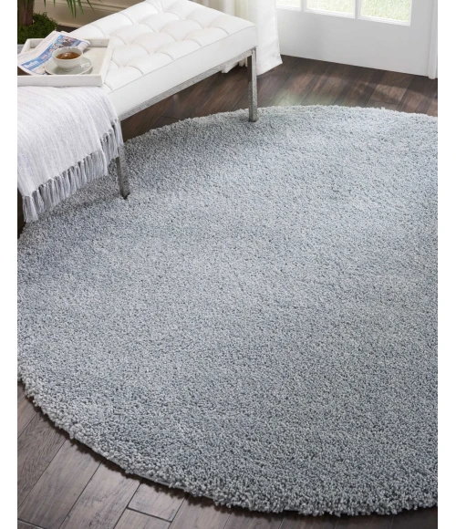 Nourison Malibu Shag Slate MSG01 4ft. x Round Rug