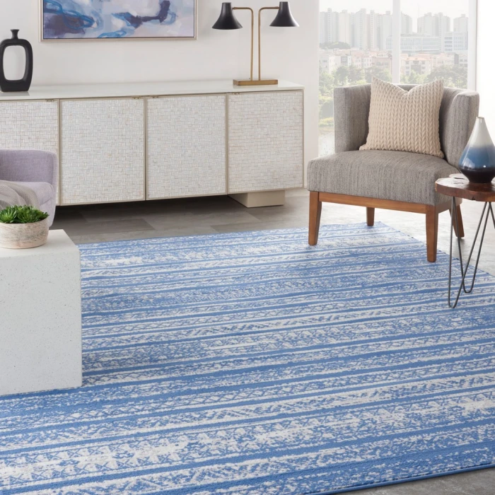 Nourison Whimsicle Area Rug WHS16-Light Blue Ivory