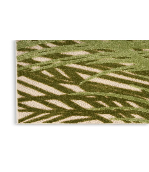 Nourison Aloha Ivory Green ALH41 5 ft. 3 in. X 7 ft. 5 in. Rectangle Rug