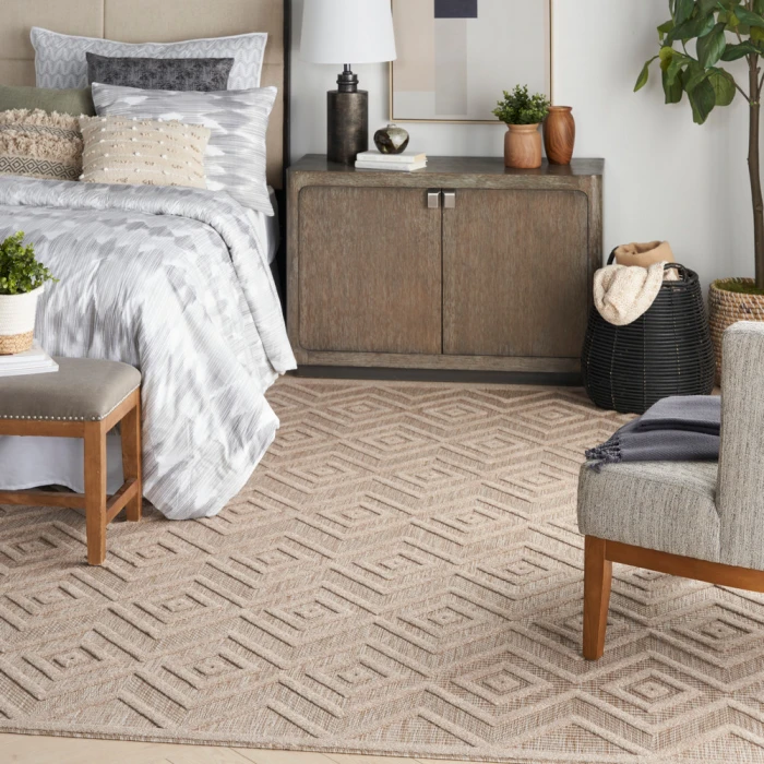 Nourison Versatile Area Rug NRV01 Natural Beige