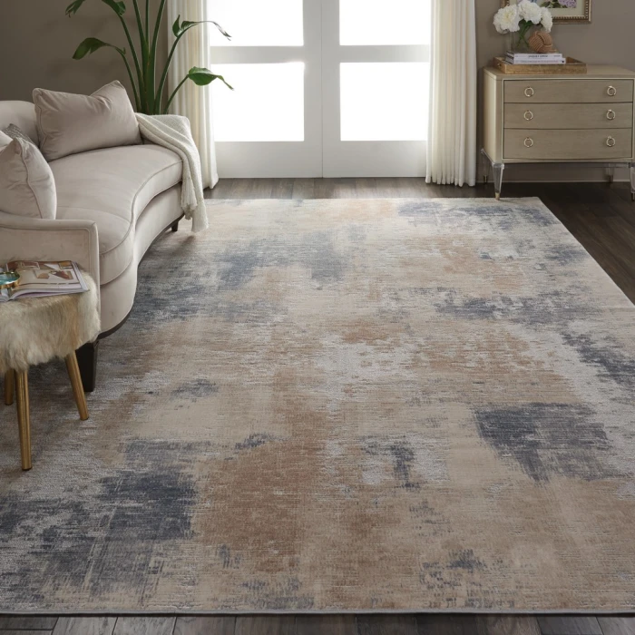 Nourison Rustic Textures Area Rug RUS02-Beige/Grey