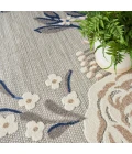 Nourison Aloha Area Rug ALH32 Blue Grey