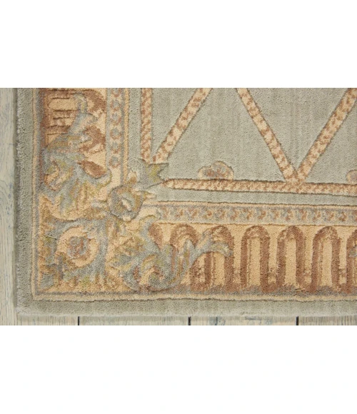 Nourison Home Ashton House Blue AS03 5ft.6in. x Round Round Rug