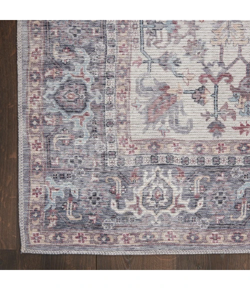 Nicole Curtis Machine Washable Series 1 Area Rug SR104 Black 2' x 4'