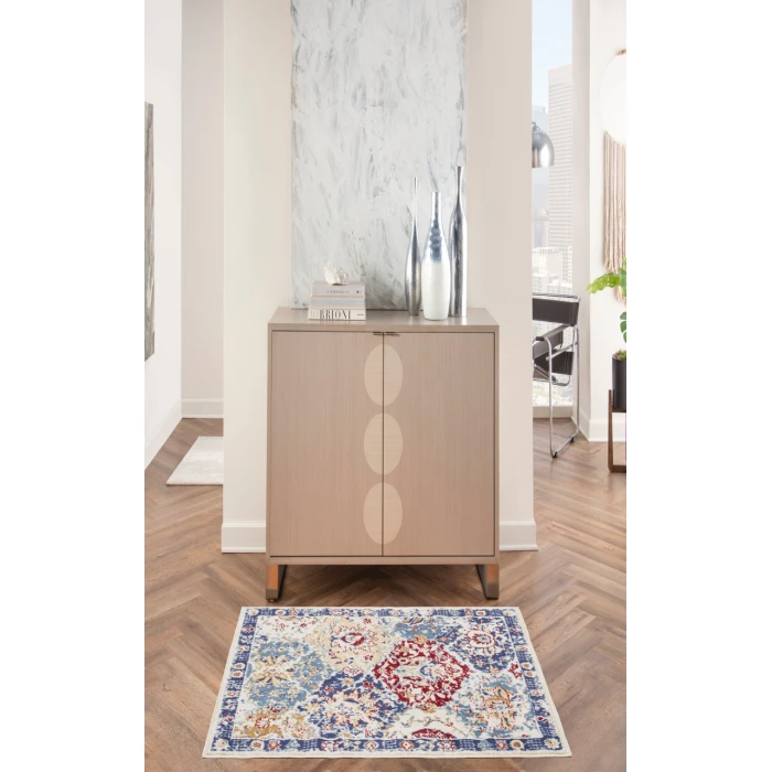 Nourison Grafix Blue Multicolor GRF31 3 ft. X 5 ft. Rectangle Rug