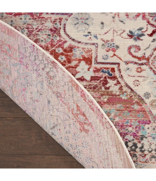 Nourison Vintage Kashan Area Rug VKA07-Red/Ivory