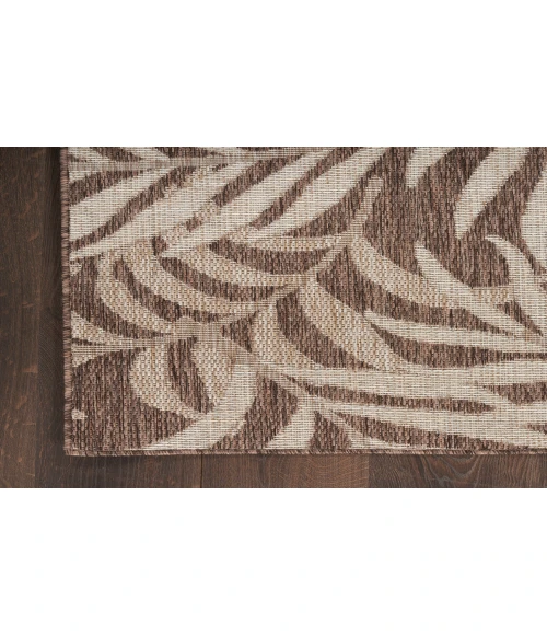 Nourison Garden Oasis Mocha GOA01 5 ft. X 7 ft. Rectangle Rug