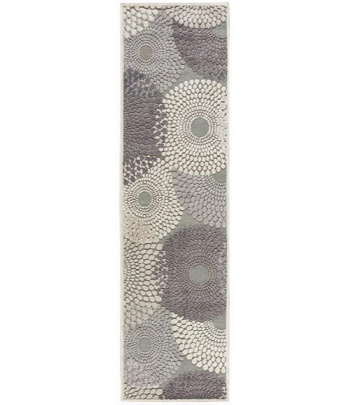 Nourison Graphic Illusions Runner Area Rug GIL04-Grey