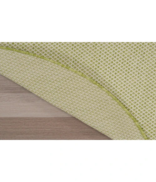 Nourison Courtyard Ivory Green COU01 4 ft. Round Rug