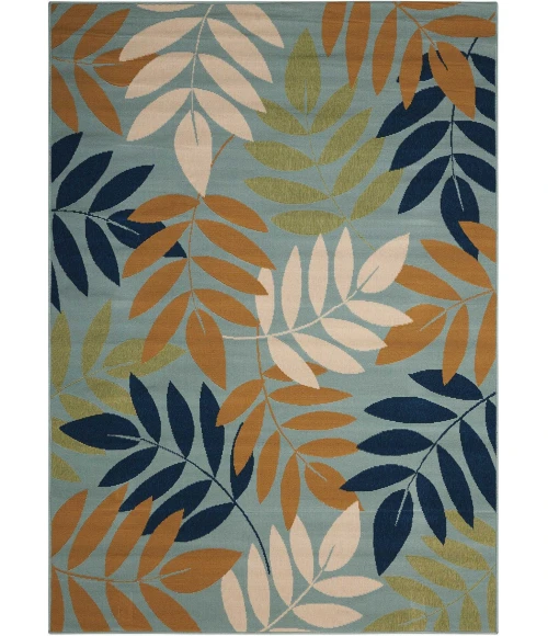 Nourison Home Caribbean Blue CRB06 9ft.3in. x 12ft.9in. Rect. Rug