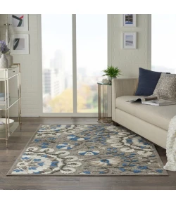 Nourison Home Aloha ALH20 Grey Multicolor 3 ft. 6 in. X 5 ft. 6 in. Area Rug