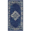 Nourison Home Grafix GRF14 Navy Blue 2 ft. X 4 ft. Area Rug