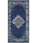 Nourison Grafix Area Rug GRF14-Navy Blue