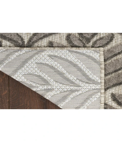 Nourison Aloha Charcoal ALH35 2 ft. X 6 ft. Rectangle Rug