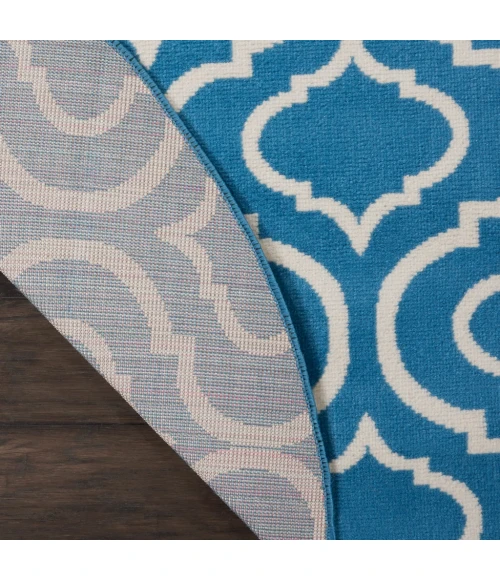 Nourison Jubilant Round Area Rug JUB19-Blue