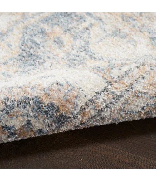 Nourison Astra Machine Washable Area Rug ASW12 Grey/Blue