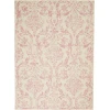 Nourison Home Jubilant JUB09 Ivory Pink 4 ft. X 6 ft. Area Rug