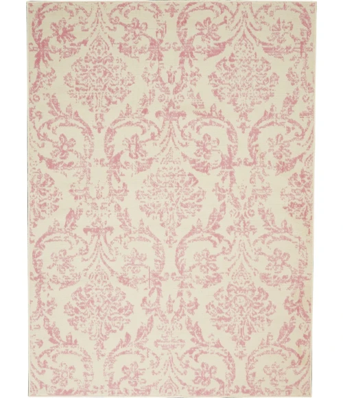 Nourison Jubilant Area Rug JUB09-Ivory/Pink