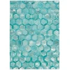 Michael Amini City Chic MA100 Turquoise 5 ft. 3 in. X 7 ft. 5 in. Area Rug
