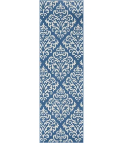 Nourison Home Grafix GRF06 Blue 2 ft. 3 in. X 7 ft. 6 in. Area Rug