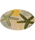 Nourison Aloha Green Yellow ALH24 7 ft. 10 in. Round Rug